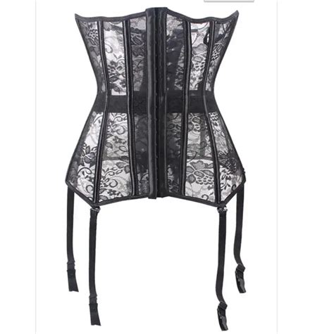 bodysuit garter belt|corset with garter and stockings.